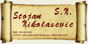 Stojan Nikolašević vizit kartica